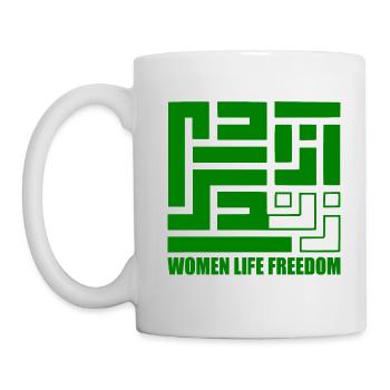Women life freedom - Mug blanc - blanc - Gauche