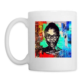 african female - Tasse - Weiß - Links