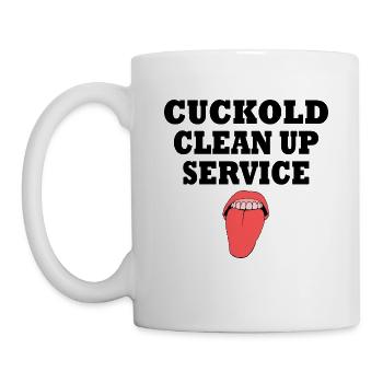 Cuckold clean up service - Tasse - Weiß - Links