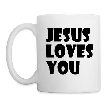 Jesus loves you - Mug blanc - blanc - Gauche