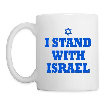 I Stand with israel - Mug - white - Left
