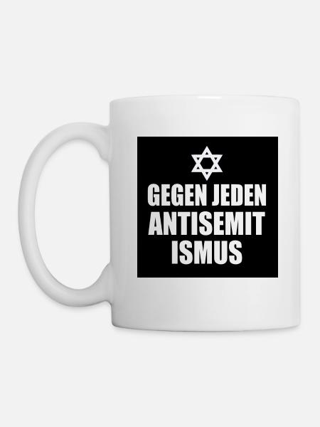 Gegen jeden antisemitismus - Tasse - Weiß