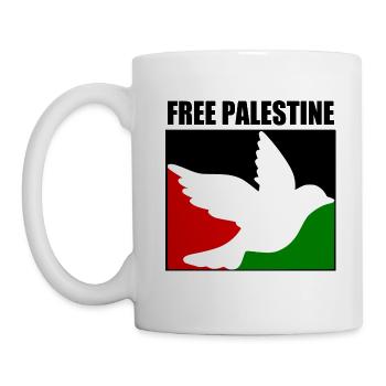 Free palestine - Mug blanc - blanc - Gauche