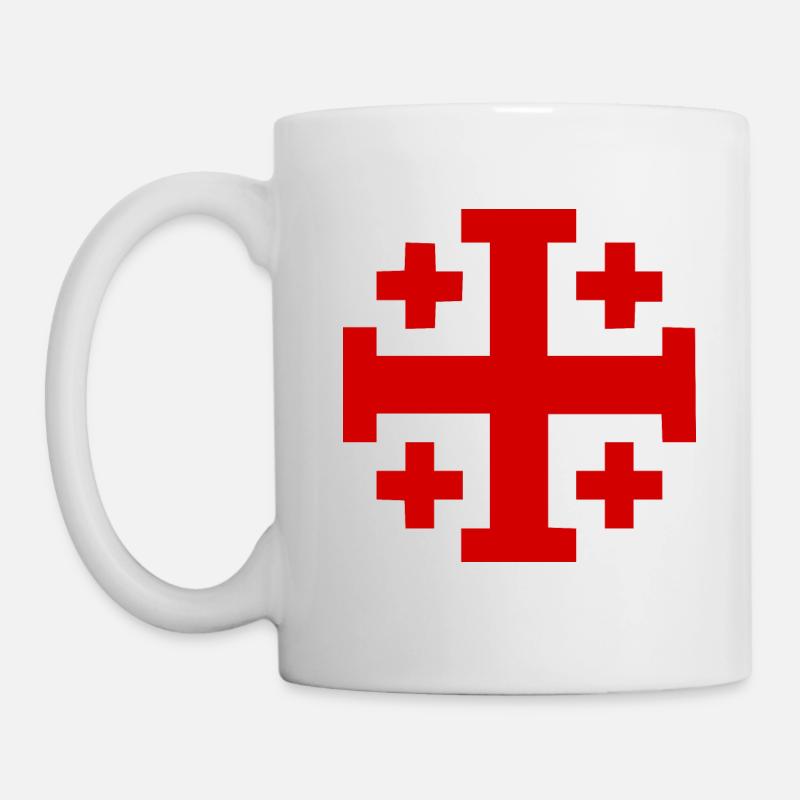 Jerusalem Cross Jerusalem Cross - Mug - white
