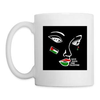 Free palestine women - Mug - white - Left