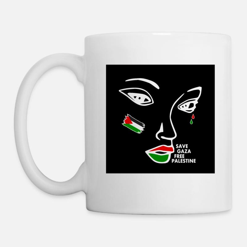 Free palestine women - Mug blanc - blanc