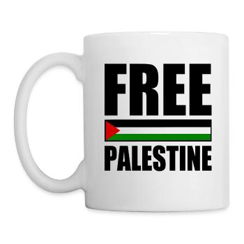 Free palestine - Tasse - Weiß - Links