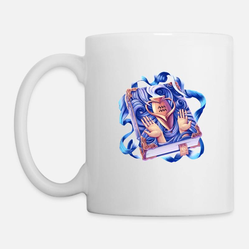 Zodiac Grimoire - Type Aquarius - Tasse - Weiß