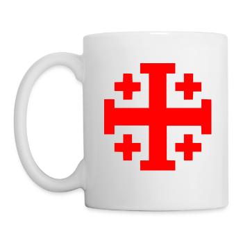 Jerusalem Cross Jerusalem Cross - Mug - white - Left