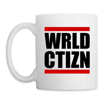 Wrld ctizn - world citizen - Mug - white - Left