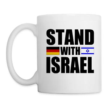 We Stand with israel - Mug blanc - blanc - Gauche