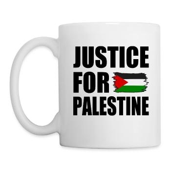 Justice for palestine - Mug - white - Left