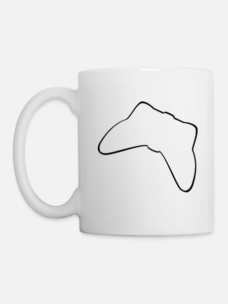 Controller Schwarz - Tasse - Weiß
