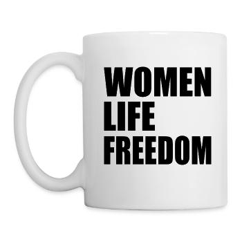 Women life freedom - Tasse - Weiß - Links