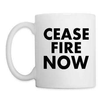 Ceasefire now - Mug - white - Left