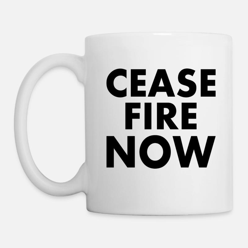 Ceasefire now - Tasse - Weiß