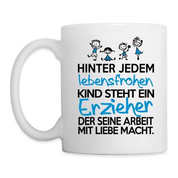 Erzieher mit Liebe - Tasse - Weiß - Links