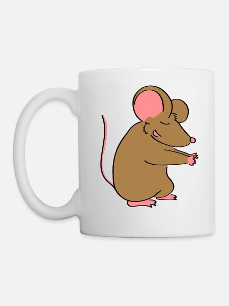 Mäusepaar Teil 2 - Tasse - Weiß