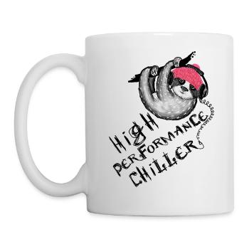Funny Sayings Sloth High Performance Chiller - Mug - white - Left