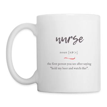 Nurse (Krankenschwester) Convoluted Edition - Tasse - Weiß - Links