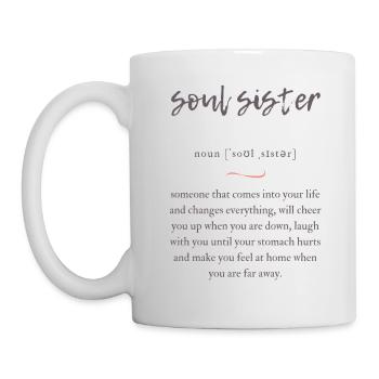 Soul Sister (Seelenschwester) Convoluted Edition - Tasse - Weiß - Links