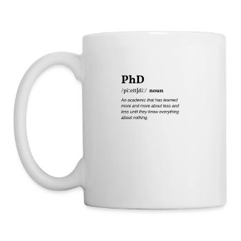 PhD (Promotion) Definition Clean Edition - Mug - white - Left