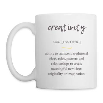 Creativity (Kreativität) Convoluted Edition - Tasse - Weiß - Links