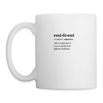 Resilient (resilient) Clean Edition - Mug - white - Left