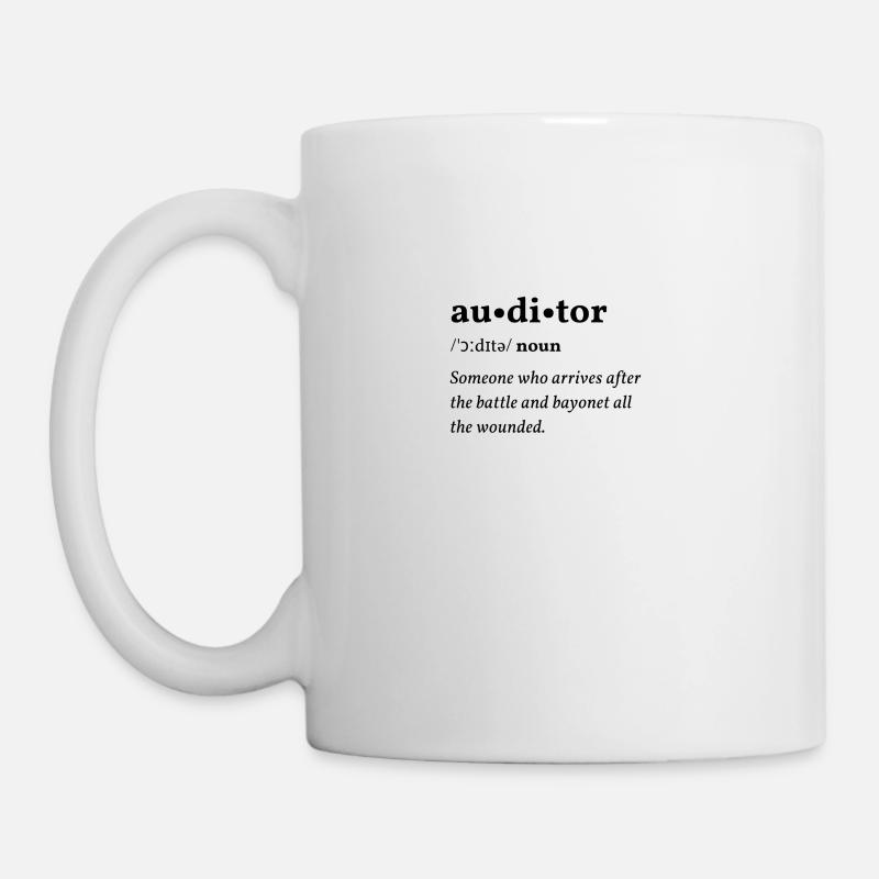 Auditor (Wirtschaftsprüfer) Clean Edition - Tasse - Weiß