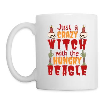 Beagle Halloween Costume Chien Dicton - Mug blanc - blanc - Gauche