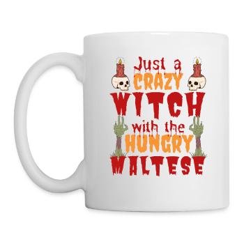 Maltese Halloween Costume Dog Saying - Mug - white - Left