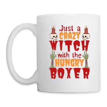 Boxer allemand Halloween Costume Chien Dicton - Mug blanc - blanc - Gauche