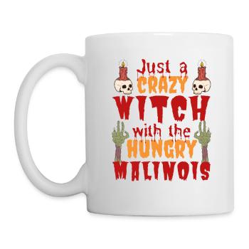 Malinois Belge Costume d’Halloween Chien Dicton - Mug blanc - blanc - Gauche