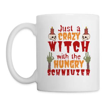 Schnauzer Halloween Costume Chien Dicton - Mug blanc - blanc - Gauche