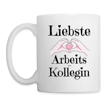 Beste Arbeitskollegin Lieblingskollegin Kollegin - Tasse - Weiß - Links