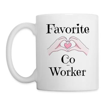 arbeitskolleg co worker best colleague colleague - Mug - white - Left