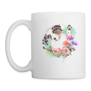 Berger Australien Cottagecore Fleurs - Mug blanc - blanc - Gauche