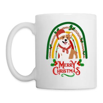 Noël Sweet Welsh Corgi Kawaii - Mug blanc - blanc - Gauche