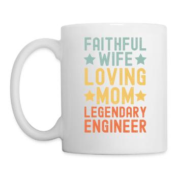 Femme fidèle Loving Mother Ingénieur - Mug blanc - blanc - Gauche