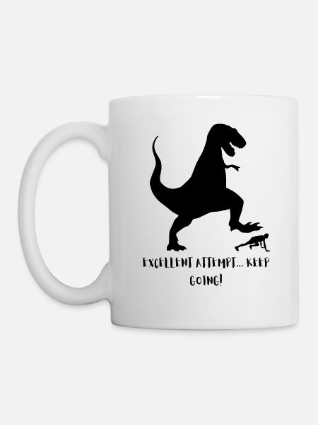 Dinosaur Workout | Keep Going - Mug - white