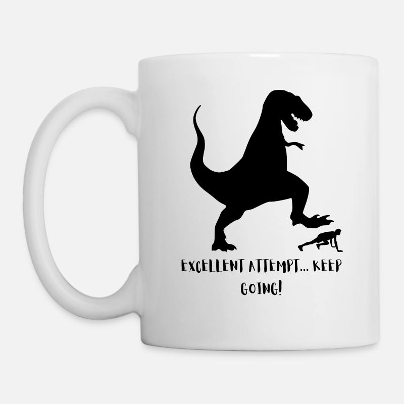 Dinosaur Workout | Keep Going - Mug - white