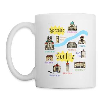 Görlitz Illustrated Landmarks - Mug - white - Left