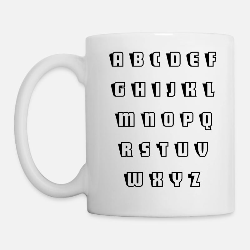 Alphabet - Mug - white
