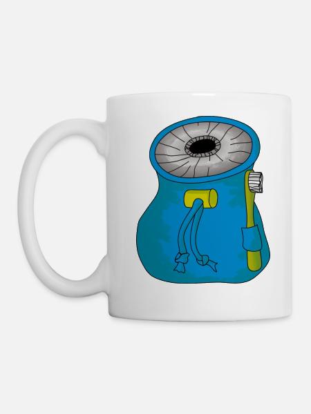 Puff Bag or Chalk Bag - Mug - white