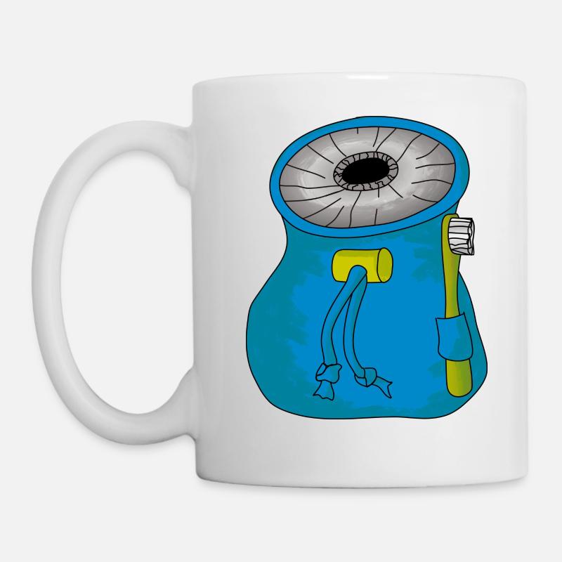 Sac gonflé ou sac de craie - Mug blanc - blanc