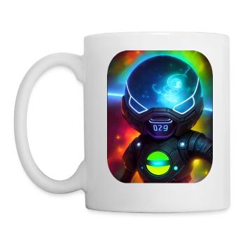 Weltraum Astronaut - Tasse - Weiß - Links