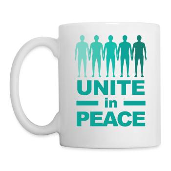 Unite In Peace - coloré - Mug blanc - blanc - Gauche
