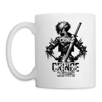 Noir Polygon Cyberpunk Rebel - Tasse - Weiß - Links