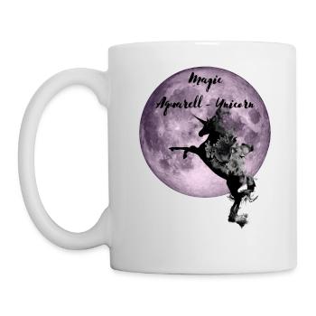 Licorne magique - à l’aquarelle Licorne - Mug blanc - blanc - Gauche