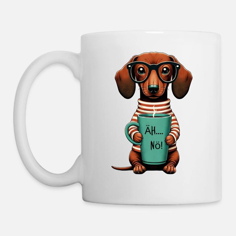 Äh Nö! Cool bleiben Dackel - Tasse - Weiß